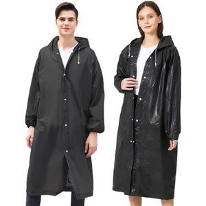 YUNLOVXEE Rain Poncho Raincoats for Adult Reusable - 2-5 Pack EVA Waterproof Rai